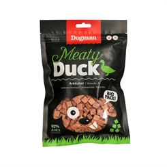 Kødfulde terninger af andegodbidder til hunde 300g